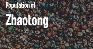 Population of Zhaotong