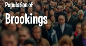 Population of Brookings, SD