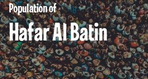 Population of Hafar Al Batin