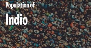 Population of Indio, CA