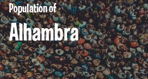 Population of Alhambra, CA