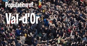 Population of Val-d'Or