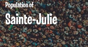 Population of Sainte-Julie