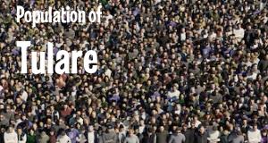 Population of Tulare, CA
