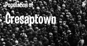 Population of Cresaptown, MD