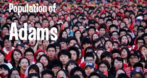 Population of Adams, MA