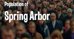 Population of Spring Arbor, MI