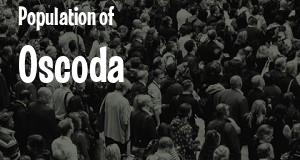 Population of Oscoda, MI