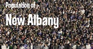 Population of New Albany, MS