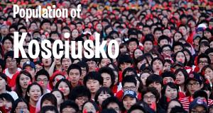 Population of Kosciusko, MS
