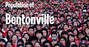 Population of Bentonville, AR