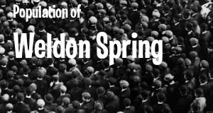 Population of Weldon Spring, MO