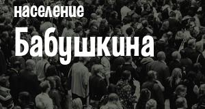 Население Бабушкина