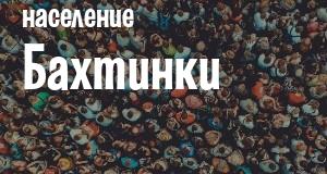 Население Бахтинки