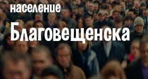 Население Благовещенска