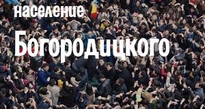 Население Богородицкого