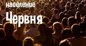 Население Червня