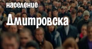Население Дмитровска