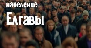 Население Елгавы