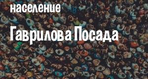 Население Гаврилова Посада