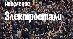 Население Электростали