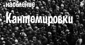 Население Кантемировки