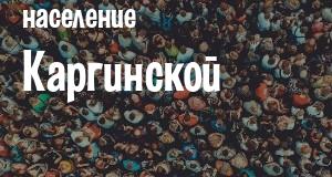 Население Каргинской