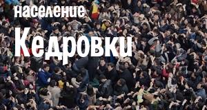 Население Кедровки