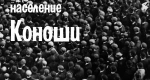 Население Коноши