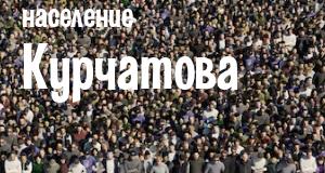 Население Курчатова