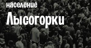 Население Лысогорки