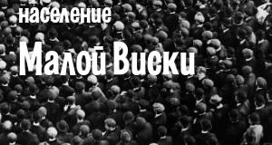 Население Малой Виски