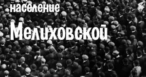 Население Мелиховской
