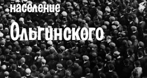 Население Ольгинского