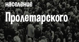 Население Пролетарского