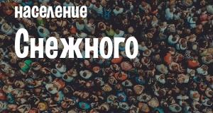 Население Снежного