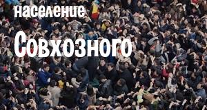 Население Совхозного