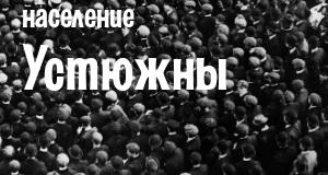 Население Устюжны