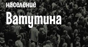 Население Ватутина