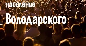 Население Володарского