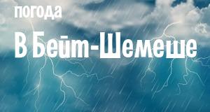 Погода в Бейт-Шемеше