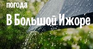 Погода в Большой Ижоре