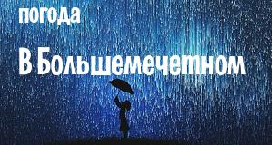 Погода в Большемечетном