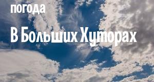 Погода в Больших Хуторах