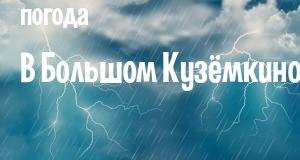 Погода в Большом Кузёмкино