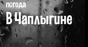 Погода в Чаплыгине