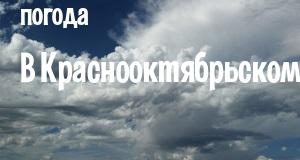 Погода в Краснооктябрьском