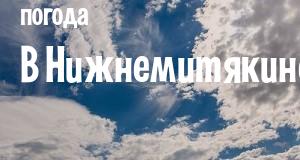 Погода в Нижнемитякине