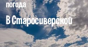 Погода в Старосиверской