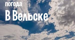 Погода в Вельске